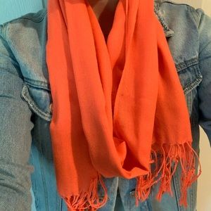 Neon orange scarf